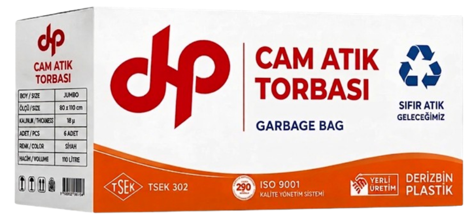 Cam Atık Çöp Torbası 80*110