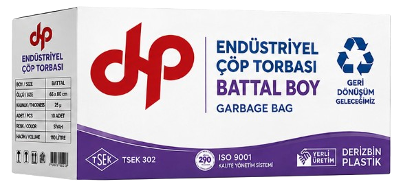Endüstriyel Battal Boy Çöp Torbası 72*95