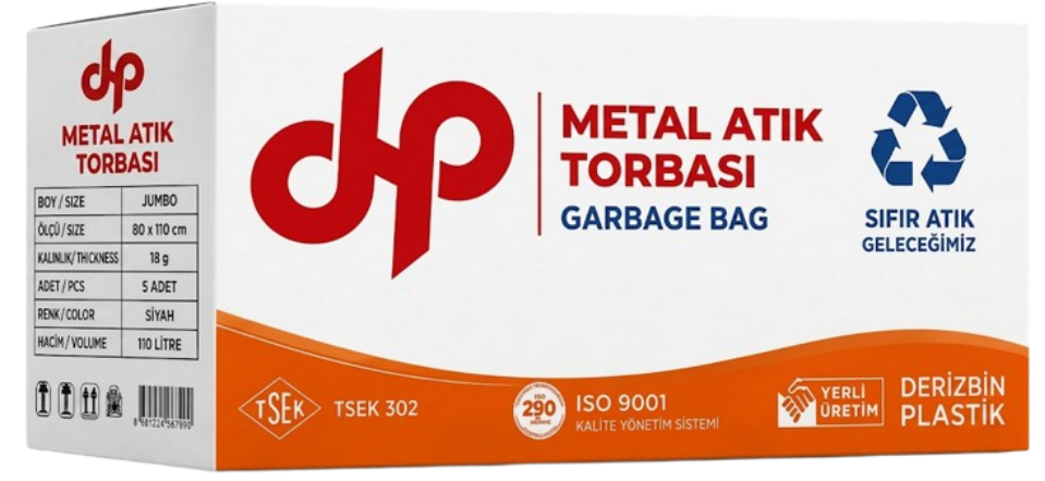 Metal Atık 80*110 Çöp Torbası