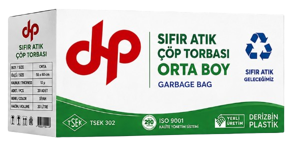 Sıfır Atık Çöp Torbası Orta Boy